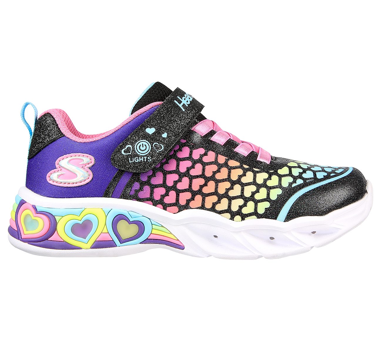 Skechers ice lights outlet girls' light-up shoes