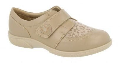 Easy B Keswick Ladies Beige Stretch 2V Fit Shoe – Finn Footwear