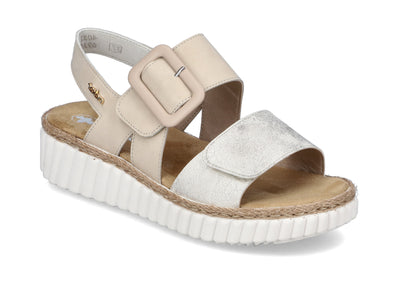 Rieker Ladies Wedge Double Velcro Sandal 69260-60