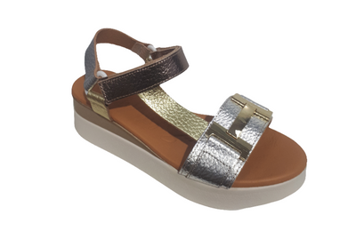 Oh My Sandals Ladies Wedge Strappy Sandal 5671