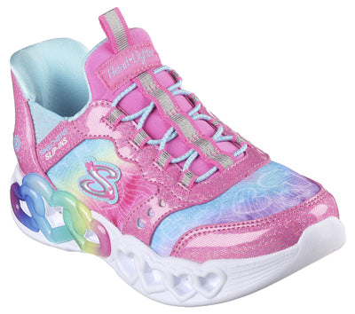 Skechers Girls Infinite Heart Lights Trainer 303755N