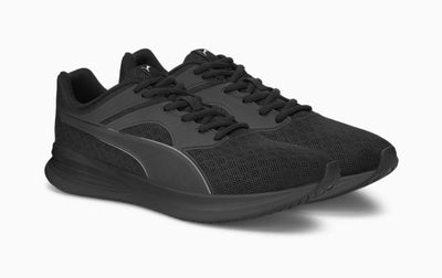 Puma Transport Men's Laced Black Trainer 377028-05