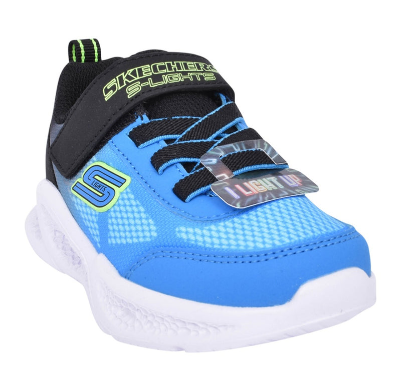 Skechers Meteor Lights Krendox Boys Velcro Trainer 401495