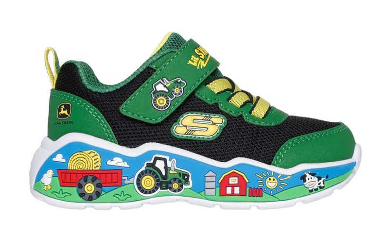 Skechers John Deere Barn-Squad Buddies Boys Velcro Trainer 407065N