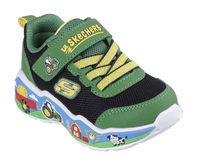 Skechers John Deere Barn-Squad Buddies Boys Velcro Trainer 407065N