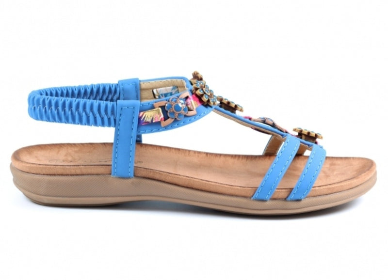 Lunar Feast Ladies Flat Slip On Sandal JLH362