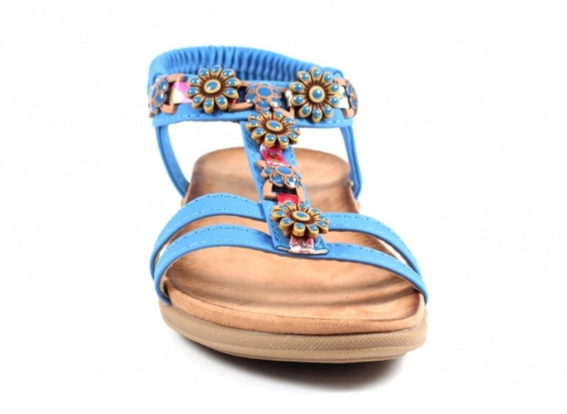 Lunar Feast Ladies Flat Slip On Sandal JLH362