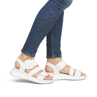 Rieker Revolution Ladies Velcro Wedge Sandal W2950-80