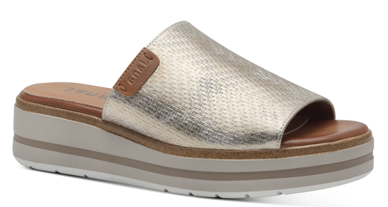 Jana Ladies Slip On Wedge Mule Sandal 27272-42 938