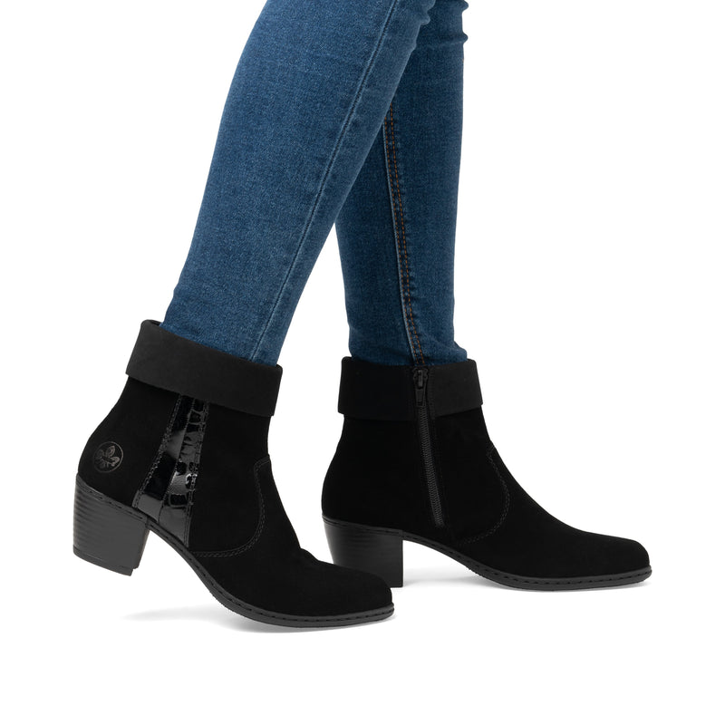 Rieker Ladies Block Heel Ankle Boot Y2152-00