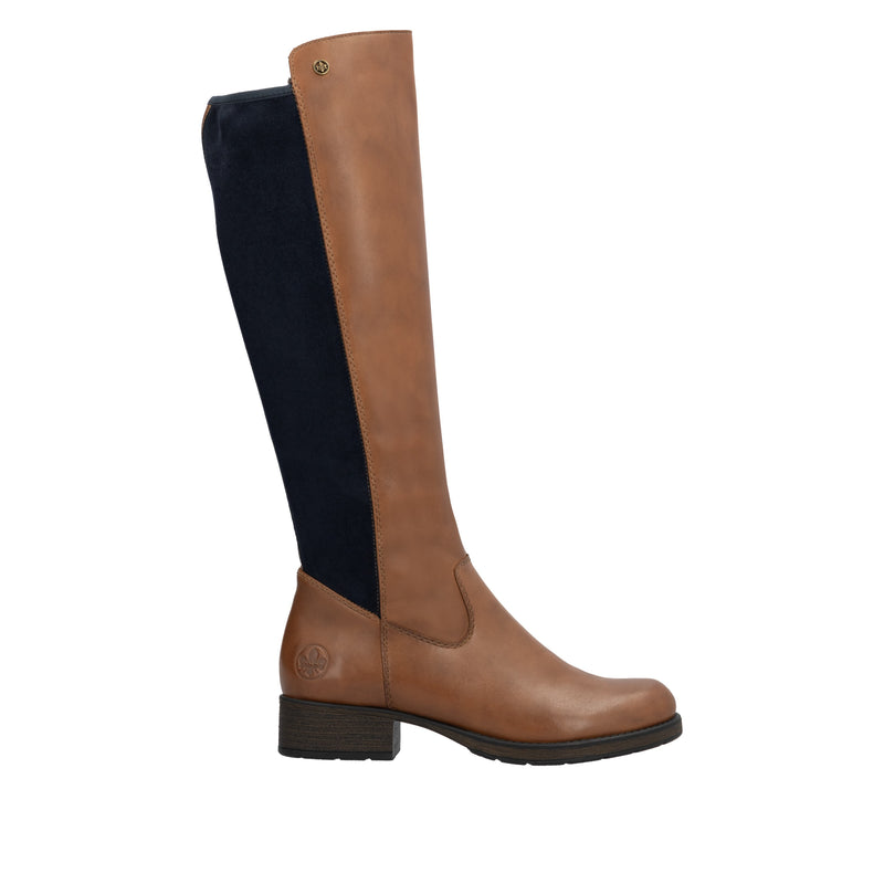 Rieker Ladies Block Heel Knee High Boot Z9591-23