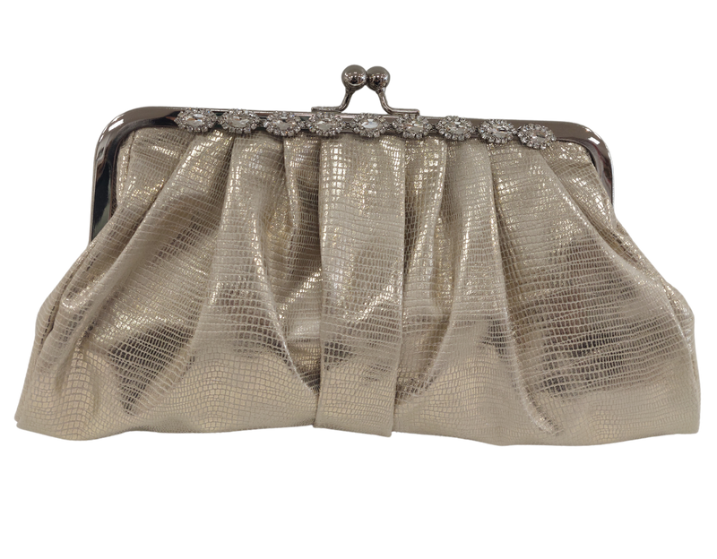 Coco Ritz Ladies Gold Clutch Diamonte Bag 1007