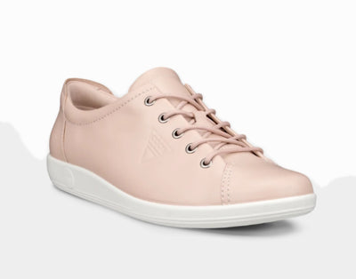 Ecco Soft 2.0 Ladies Rose Dust Laced Shoe 206503