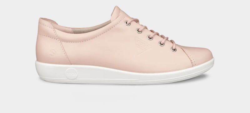 Ecco Soft 2.0 Ladies Rose Dust Laced Shoe 206503