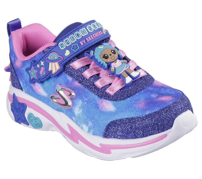 Skechers Girls Snuggle Sneaks Velcro Trainer 302214N