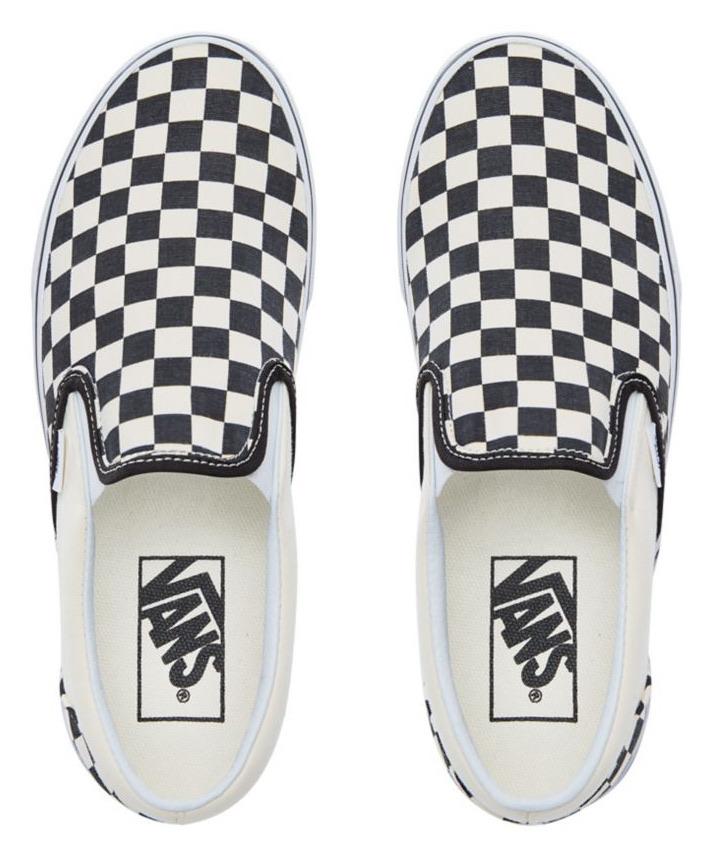 Vans Asher Ladies Checkerboard Slip On Canvas Trainer